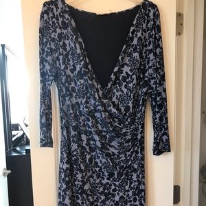 Blue Tory Burch wrap dress